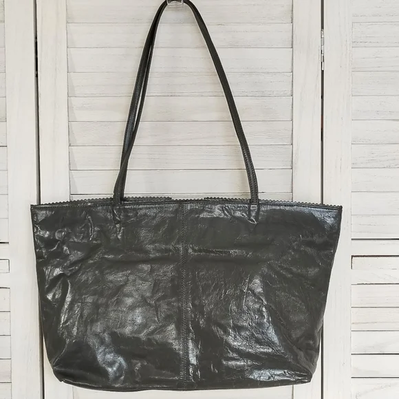 Latico USA Genuine Leather Slate Gray Tote Bag NEW - Picture 2 of 7